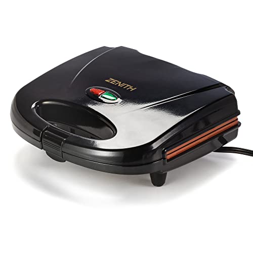 Zenith Zenith Electric Indoor Panini Grill Maker With Zera Copper Non-Stick Grilling Plates, Countertop Bread Toaster Easy Storage 77062 0 #TOP1