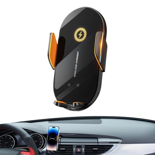 Soporte de teléfono para coche con carga inalámbrica y rotación 360 para rejilla de ventilación