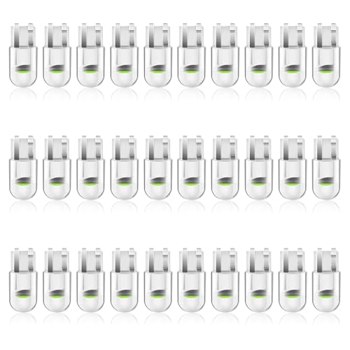 ABOTHGD 30 Pieces 194 Car Replacement LED Bulb 6000K T10 168 2825 W5W Wedge COB LED Lights Replacement for Car Lights 12V Interior Bulbs Dome Map Door Courtesy License Plate (Green)