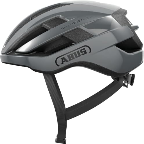 ABUS Casco da Corsa WingBack, Grigio, Taglia M