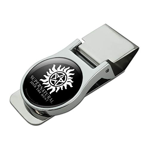 GRAPHICS & MORE Supernatural Anti Possession Symbol Satin Chrome Plated Metal Money Clip