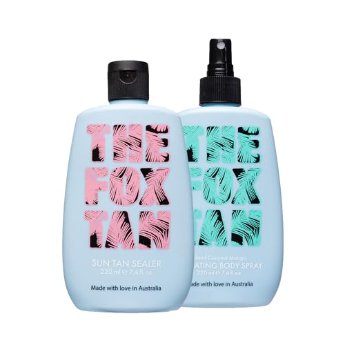 The Fox Tan The Candy Crush Tanning Accelerator & Oil For Long-Lasting Faster & Darker Tans Vegan & Cruelty-Free 120ml (2 Products)