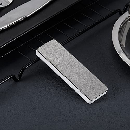 2 Pcs Mini Pocket Knife Sharpener Double Sided Diamond Sharpening Stone Whetstone Diamond Ceramic Sharpen Tools For Scissors Knives Outdoor Kitchen Sharpen Tools #TOP5