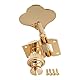 Musiclily Pro 4-in-Line Open Gear Mechaniken-Set für 4-Saiter E-Bass Precision Jazz Bass, Gold