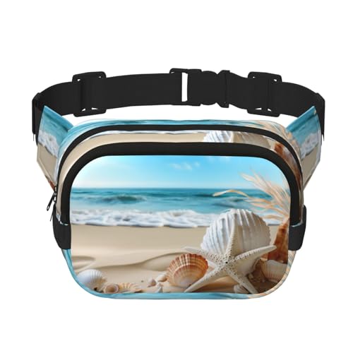 Sac banane mignon Sable de coquillages pour homme et femme taille unique