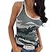 Produktbild AMUSTER Damen Camo Bra Sport-BH Sommer Mode Casual Camouflage Bluse Frauen O-Ausschnitt Ärmellos T-Shirt Tops