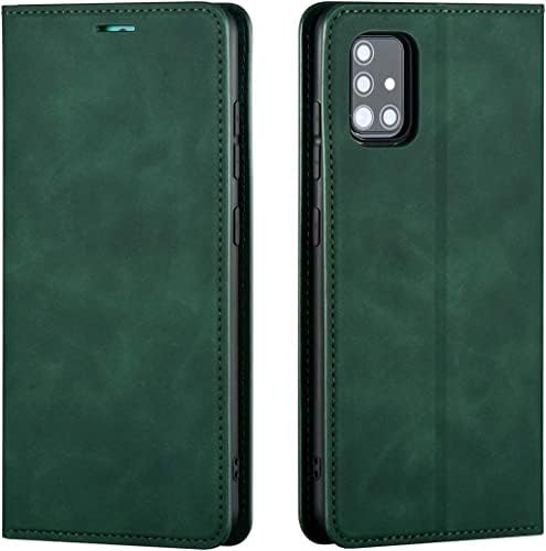 EYZUTAK Premium PU Leather Flip Folio Case for Samsung Galaxy S20 fe 5G, Protective Case with Kickstand Card Slot Magnetic Closure Shockproof Wallet Cover - Red