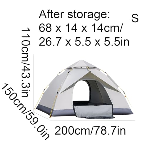 Carpa automática pop-up multiusos doble puerta portátil miniatura 2