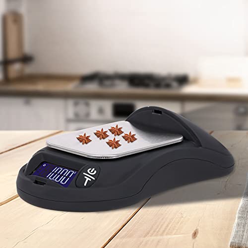 Decdeal Kitchen Scale Food Scale Digital Jewelry Scales 0.01g High-Precision Kitchen Scale Mouse Shape 500g Measuring