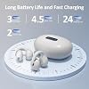 Language Translation Earbuds Real Time, IAMJOY Language Translator Earbuds Open Ear Clip-On Earbuds, Audifonos Traductores Ingles Espanol Language Translator Device with APP for Travel Study, White