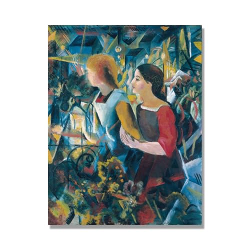 Toile Deux filles par August Macke pour une décoration murale de salon moderne et lumineuse