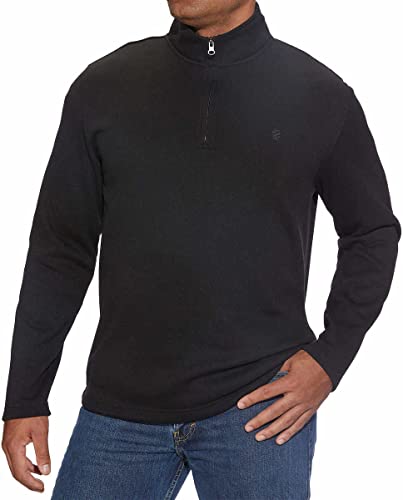 IZOD Mens Midweight Quarter Zip Fleece Pullover3