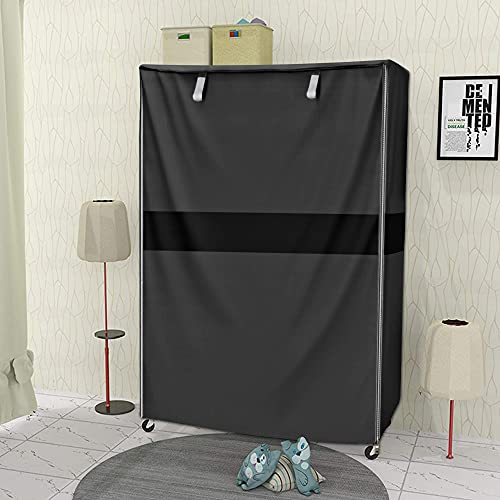 Mollyair Utility Racks Cover,Shelf Cover,Wire Rack Cover Storage Rack Cover Used To Cover Sundries (36X18X72 Inch, Grey And Black) #TOP1