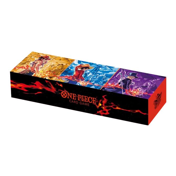 One Piece Card Game 3rd Anniversary Set Luffy Ace Sabo ENG + 100 Sleeves By Set Premium Bandai TCG 3° Anniversario