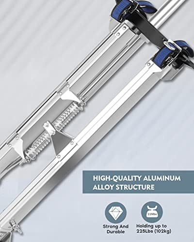 Gccsj 24''-40'' Drywall Stilts For Adults Adjustable Heights Aluminum Stilt For Sheetrock Drop Ceiling Painting Painter Taping Or High Shrub Trimming Silver #TOP4