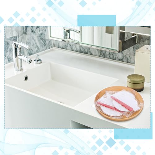 200 Pieces Hotel Vanity Kit Individually Wrapped Hotel Amenities Disposable Travel Size Hotels Hospitality Supplies, Each Includes 2 Cotton Pads 4 Cotton Swabs Nail File for Motels Makeup Toiletries - Thumbnail 5