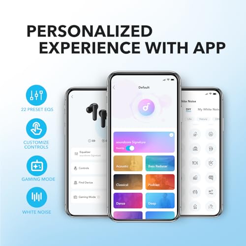 Soundcore by Anker P20i True Wireless Earbuds, 10mm Drivers with Big Bass, Bluetooth 5.3, 30H Long Playtime, Water-Resistant, 2 Mics for AI Clear Calls, 22 Preset EQs, Customization (Light Blue) - Image 5