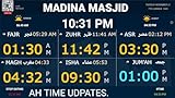 Live Mosque Masjid Digital Clock for Iqama Display Directly on Your TV or Monitor Screen. Supports TV displays from 25-150 inch (Display not Included). for Masjid Display use only – NOT for Home use.