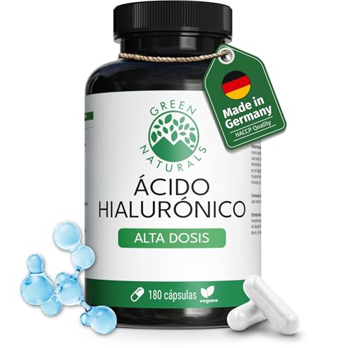 Green Naturals Ácido Hialurónico 930 mg al día – 180 cápsulas