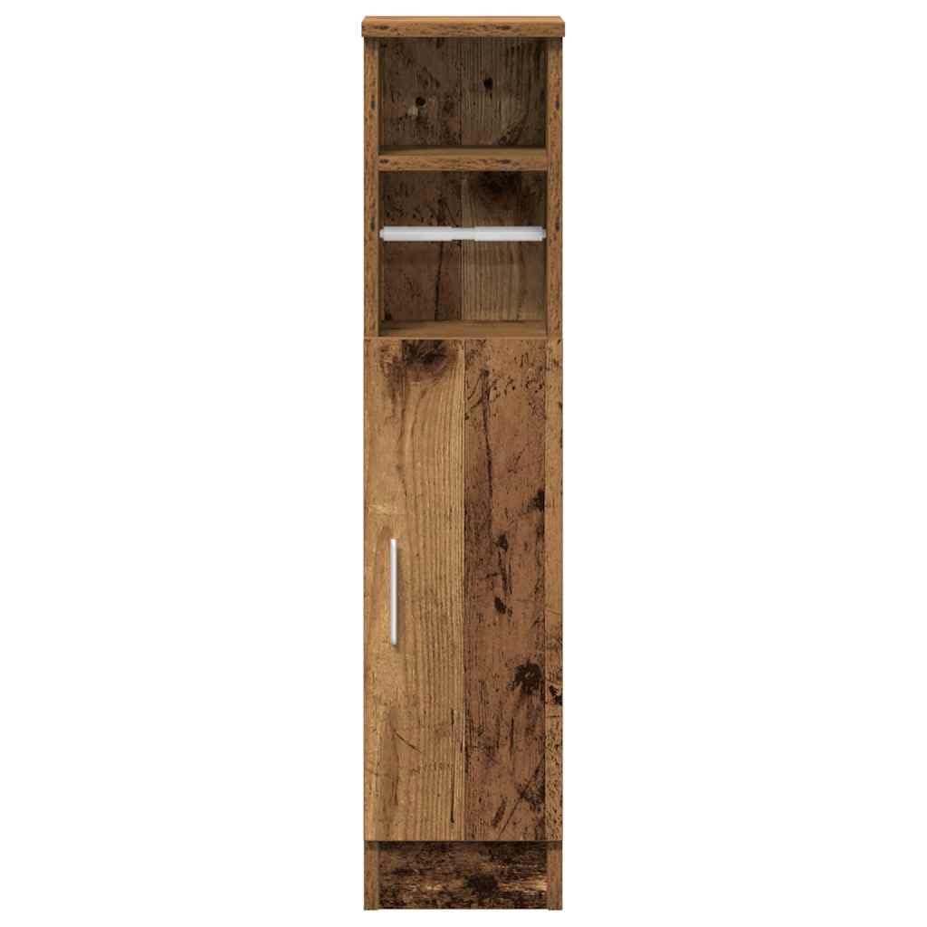 Meuble de Salle de Bain avec Porte-Rouleau Vieux Bois Ensembles de mobilier pour salles de Bains Brun,858504