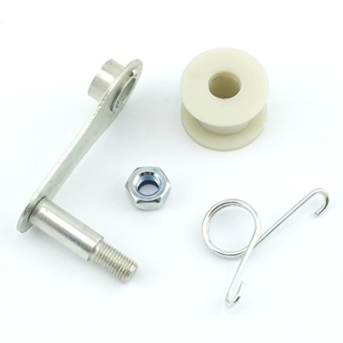 QAZAKY Pit Dirt Bike ATV Spring Clamp Roller Wheel Chain Tensioner Adjuster 50cc