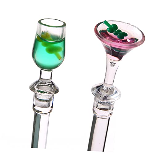 BESTonZON 20 Pçs Copo De Vinho Vareta De Mexer Misturador De Martini Decoração De Café Misturador De