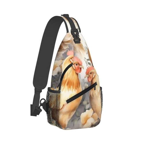 Bolso Cross Chest Bag Negro estilo Sling para Hombre y Mujer miniatura 2