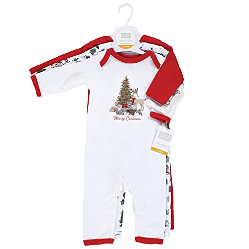 Image of Hudson Baby Baby Cotton Union Suit, 3 Pack