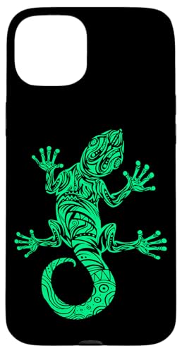Lizard Gecko Green Tribal Men Women Meditation Yoga Case for iPhone 15 Plus Lizard Gecko Green Tribal Men Women Meditation Yoga Case for iPhone 15 Plus
