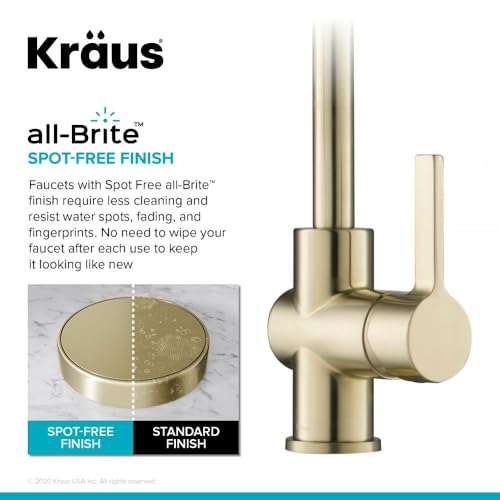 KRAUS Britt 2nd Gen Commercial Style Pull-Down Single Handle Kitchen Faucet in Spot Free Antique Champagne Bronze, KPF-1691SFACB - image 7