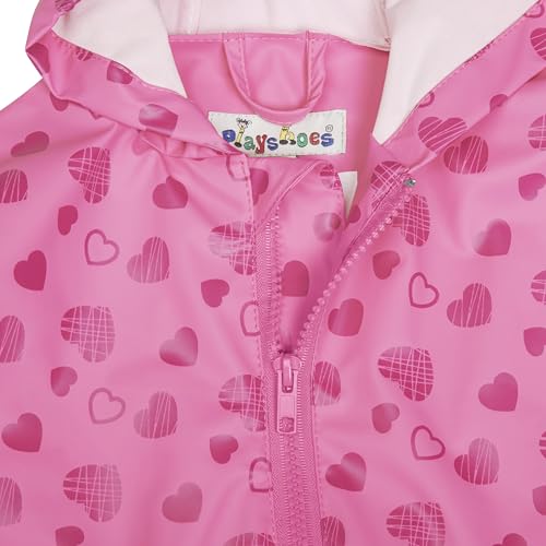 Playshoes Matschanzug Regenbekleidung Unisex Kinder,Herzchen,110 – Ansicht 2