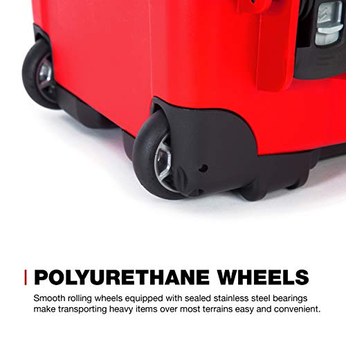 Nanuk 935 Waterproof Carry-On Hard Case With Wheels And Padded Divider - Red #TOP2