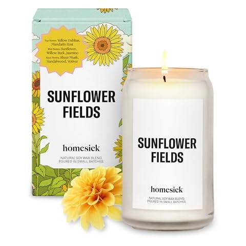 Homesick Sunflower Fields Candle Cover