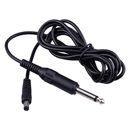 1.9M Power Supply Connection DC RCA Jack Cable Clip Cord for EZ Pen Type Tattoo Machine Gun Liner Shader Pin Length: Approx.9.7&4.2cm(3.8&1.7inch) NEW