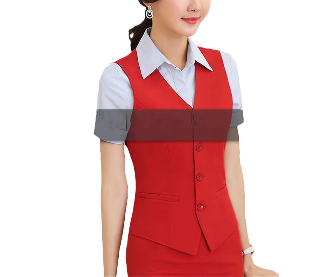 Chaleco elegante para mujer, chaleco con cuello en V, negocios, trabajo, oficina, formal, ropa de abrigo