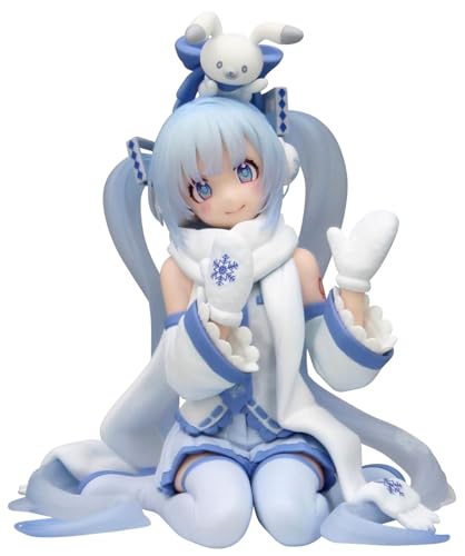 Hatsune Miku Snow Miku Sky Town 10th Anniversary Version Figurine Hatsune Miku Noodle Stopper 10 cm