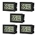 EEEKit 5Pack Mini Hygrometer Thermometer, LCD Digital Temperaturmesser Feuchtigkeitsmesser für Büro Gewächshaus, Schwarz ser aus günstig Kaufen-EEEKit 5Pack Mini Hygrometer Thermometer, LCD Digital Temperaturmesser Feuchtigkeitsmesser für Büro Gewächshaus, Schwarz