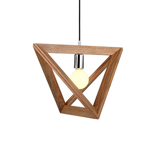 Lustre d'art en bois suspendu pour sublimer une table de salle à manger sombre