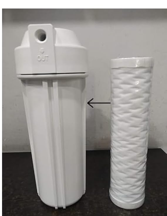 Image of 10'' Pre-Filter Cartridge Suitable for Kent POWP-Sediment Filter 10'' Thread WCAP | Made for All Kent RO, UV Water Purifiers | Spun Filter PP Candle Solid Filter Cartridge (Pack of 4)