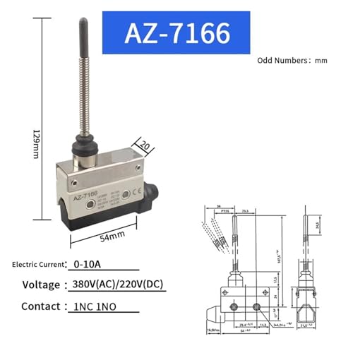Micro-interrupteur à contact argenté AZ-7310 10A pour circuit électrique - 2