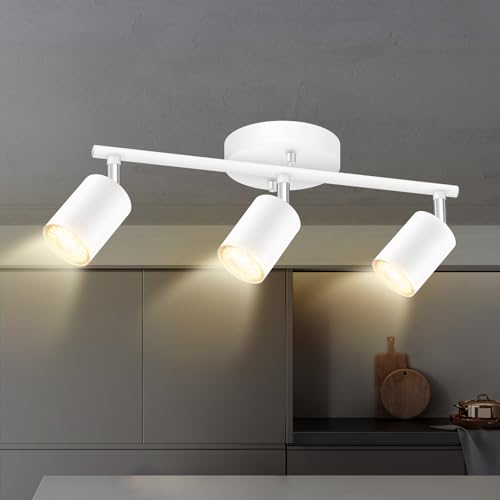 White Track Lighting, 3 Light Track Lighting Kit, White 3