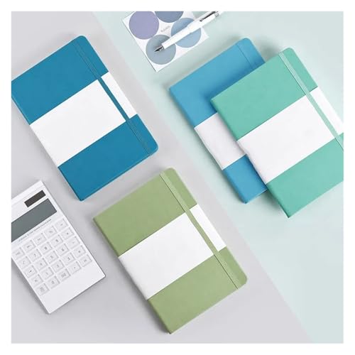 Carnet de notes A5 à pois 188 pages journal couleur rétro vert 5,7x8,2 pouces