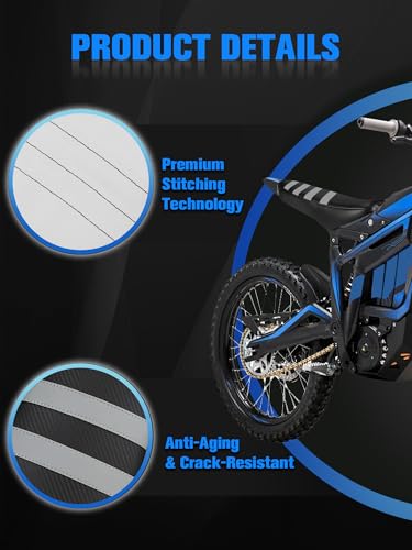 Image of Dirt Bike Seat Cover for Talaria Sting MX3 /R MX4 MX5 /PRO Electric Bike White,High Elastic Leather