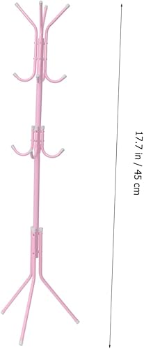 Miniatura 3 de Alipis Perchero de hierro forjado 3 niveles Perchero independiente armario rack 12 ganchos