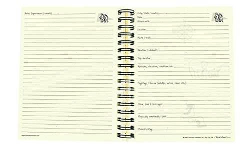 Journals Unlimited "Write It Down!" Series Guided Journal, Hiking, A Hiker's Journal, With A Kraft Hard Cover, Made Of Recycled Materials, 7.5"X 9" #TOP4