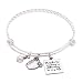 Melix Home Thanks For Making A Difference In My Life Stainless Steel Bracelet (White)