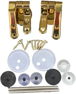 Universal Brass Gold Metal Wooden Toilet Seat Hinges