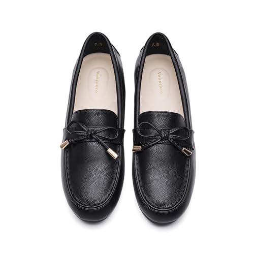 Image of Vespiero Loafers for Women Slip On Flats Comfortable Business Dressy Casual Non Slip Work Walking Office Loafers Shoes