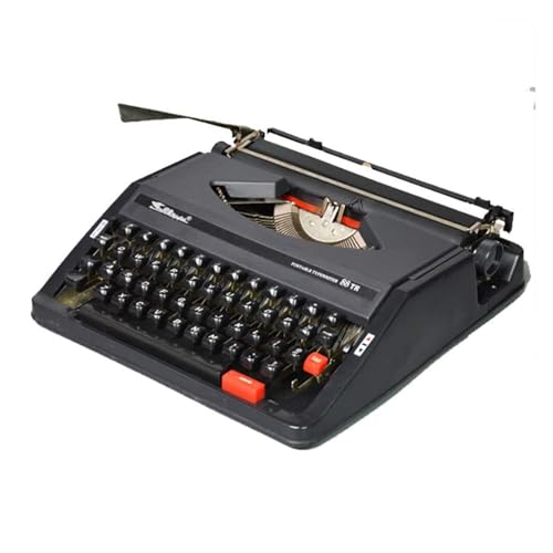 FXLUHAY Teclado de máquina de Escribir inalámbrico, máquina de Escribir Inglesa mecánica, Antiguo, Manual Retro portátil clásico nostálgico de 1980