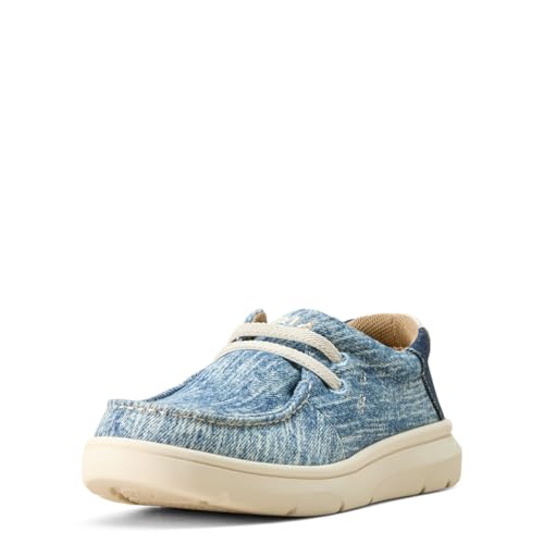 Ariat Unisex Youth's Hilo Shoe, Washed Denim/Dark Denim, 5